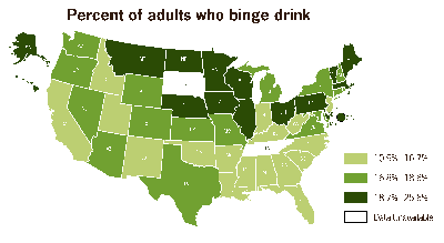 Binge Drink Map